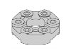 Joint, arbre longitudinal Flex Disc:04 58 367